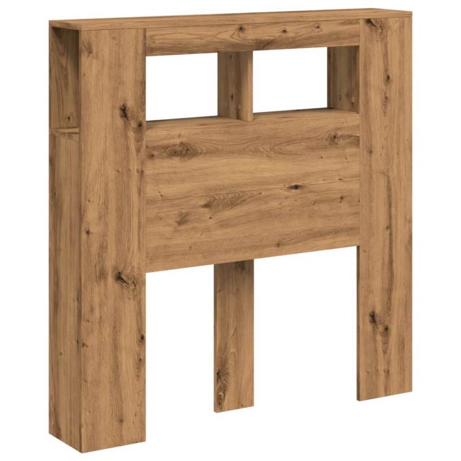 Cabecero LED madera ingeniería roble artisan 100x18,5x103,5