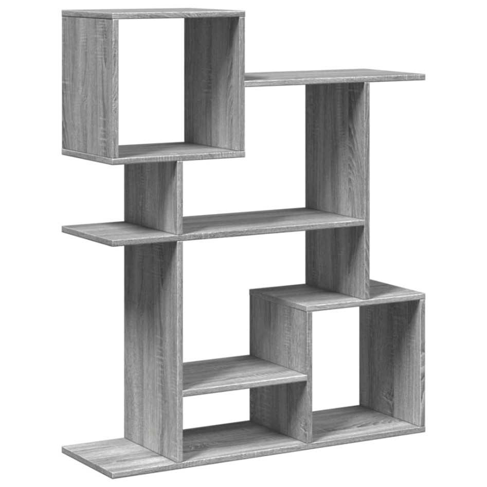 Librería divisora madera ingeniería gris Sonoma 92x29x112