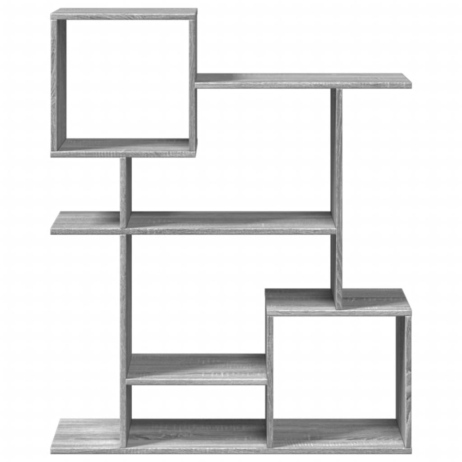 Librería divisora madera ingeniería gris Sonoma 92x29x112