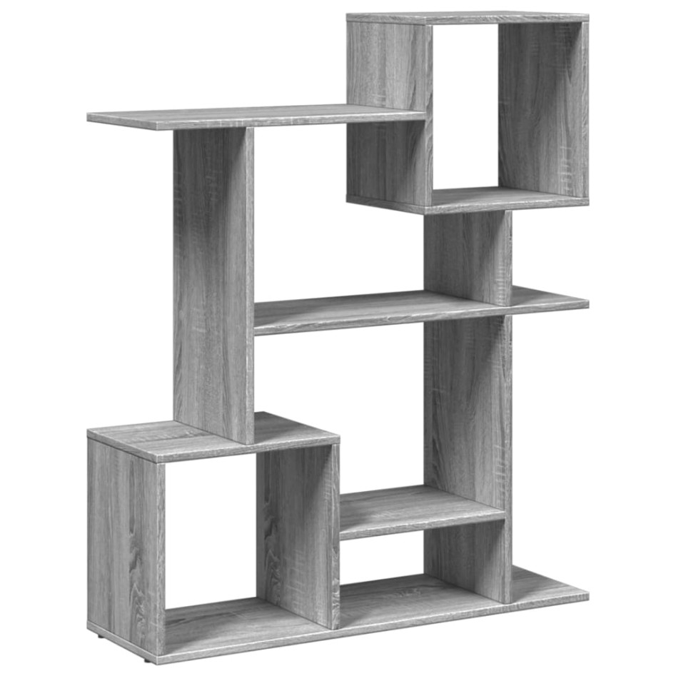 Librería divisora madera ingeniería gris Sonoma 92x29x112