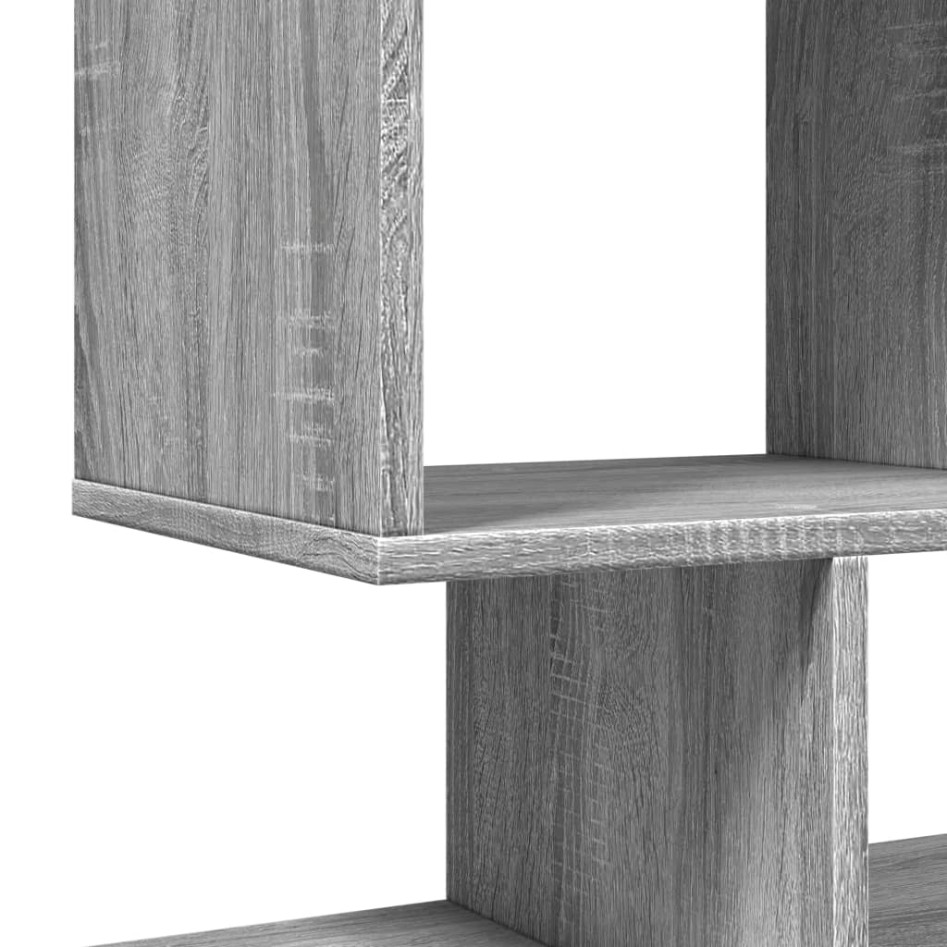 Librería divisora madera ingeniería gris Sonoma 92x29x112