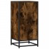 Aparador madera ingeniería y metal roble ahumado 35,5x35x76