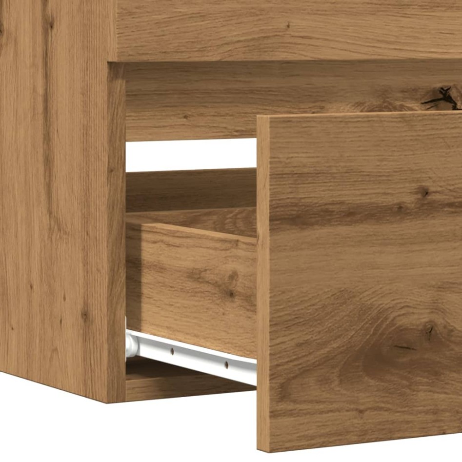 Armario lavabo madera ingeniería roble artisan 100x38,5x45