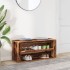 Banco zapatero madera ingeniería madera envejecida 100x35x45