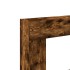 Borde de chimenea madera ingeniería roble ahumado 81x18x82