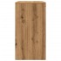 Mesa consola madera de ingeniería roble artesanal 89x41x76,5