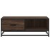 Mesa de centro madera ingeniería metal marrón 90x57x35