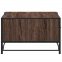 Mesa de centro madera ingeniería metal marrón 90x57x35