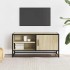 Mueble TV metal y madera ingeniería roble Sonoma 80x34,5x40