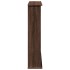 Borde de chimenea madera ingeniería marrón roble 75x20x87,5