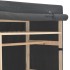 Armario de tela gris 110x40x170