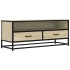 Mueble TV metal y madera ingeniería roble Sonoma 100x34,5x40