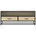 Mueble TV metal y madera ingeniería roble Sonoma 100x34,5x40