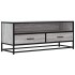 Mueble TV metal y madera ingeniería gris Sonoma 100x34,5x40