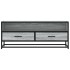 Mueble TV metal y madera ingeniería gris Sonoma 100x34,5x40