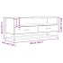 Mueble TV metal y madera ingeniería gris Sonoma 100x34,5x40