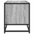 Mueble TV madera ingeniería y metal roble ahumado 80x34,5x40