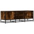 Mueble TV metal y madera ingeniería roble humo 120x35x41