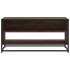 Mueble TV metal y madera ingeniería marrón roble 91x40x46
