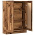 Armario de libros madera ingeniería envejecida 82,5x30,5x115