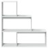Librería divisora 3 niveles madera blanca 123x29x123