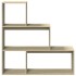 Librería divisora 3 niveles madera roble Sonoma 123x29x123