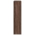 Librería divisora 3 niveles madera marrón roble 123x29x123