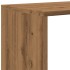 Librería divisora 4 niveles madera roble artisan 123x29x123