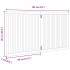 Puerta para perros plegable 2 paneles madera álamo marrón