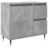 Armario de baño madera contrachapada gris hormigón 65x33x60