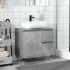 Armario de baño madera contrachapada gris hormigón 65x33x60
