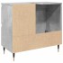 Armario de baño madera contrachapada gris hormigón 65x33x60