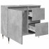 Armario de baño madera contrachapada gris hormigón 65x33x60