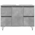 Mueble de baño madera de ingeniería gris hormigón 80x33x60