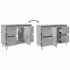 Mueble de baño madera de ingeniería gris hormigón 80x33x60