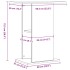 Soporte para acuario madera ingeniería envejecida 36x75x72,5
