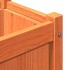 Jardinera con patas madera maciza pino marrón cera 70x31x70