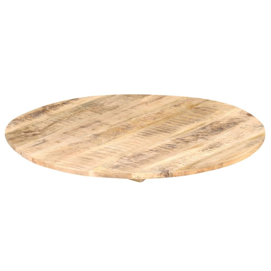 Superficie de mesa redonda madera maciza de mango 15-16 mm