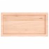 Tablero de mesa madera maciza roble sin tratar 80x40x(2-6)