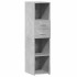 Aparador alto madera de ingeniería gris hormigón 30x42,5x124