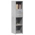 Aparador alto madera de ingeniería gris hormigón 30x42,5x124