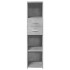 Aparador alto madera de ingeniería gris hormigón 30x42,5x124