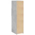 Aparador alto madera de ingeniería gris hormigón 30x42,5x124