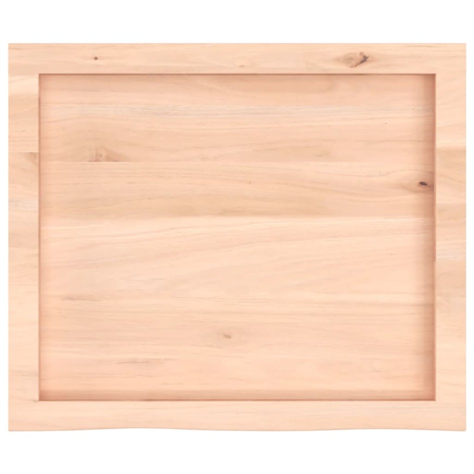 Tablero de mesa madera maciza roble sin tratar 60x50x(2-6)