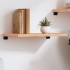Estante pared madera roble tratada marrón claro 60x40x(2-4)