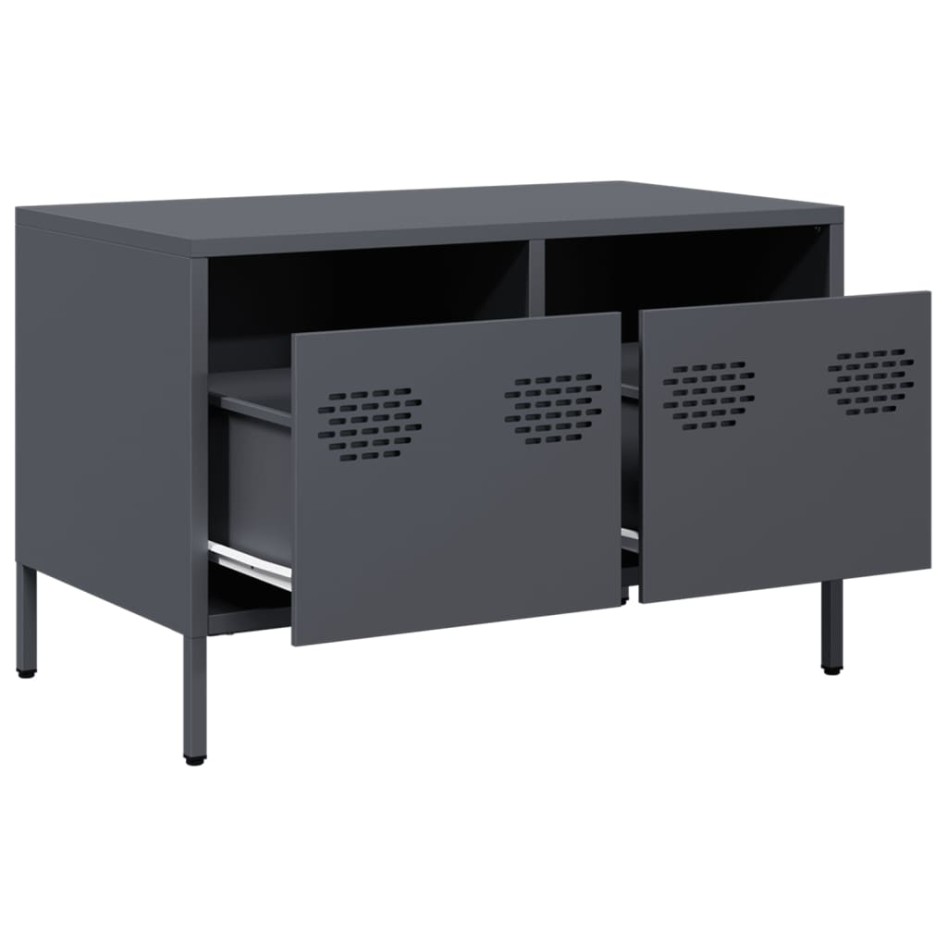 Mueble para TV acero laminado en frío antracita 68x39x43,5