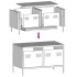Mueble para TV acero laminado en frío antracita 68x39x43,5