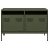 Mueble para TV acero laminado en frío verde oliva 68x39x43,5