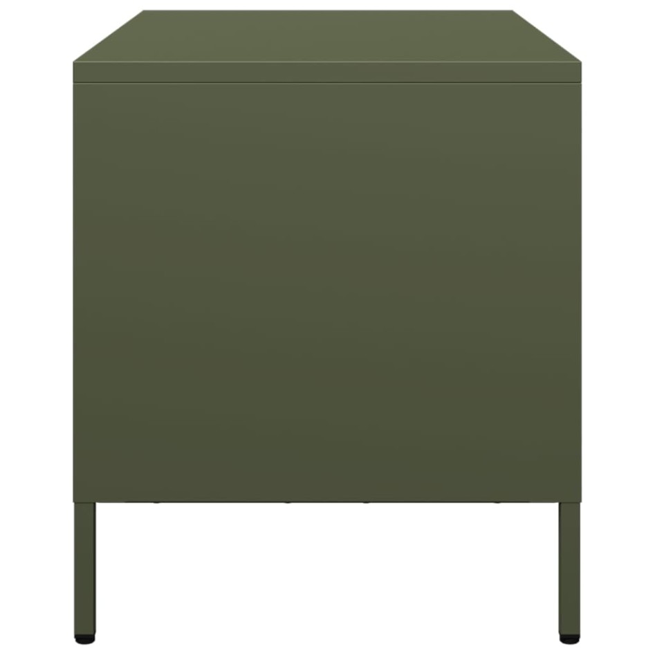 Mueble para TV acero laminado en frío verde oliva 68x39x43,5