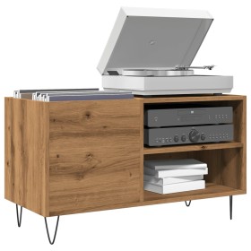 Mueble discos madera de ingeniería roble artisan 84,5x38x48